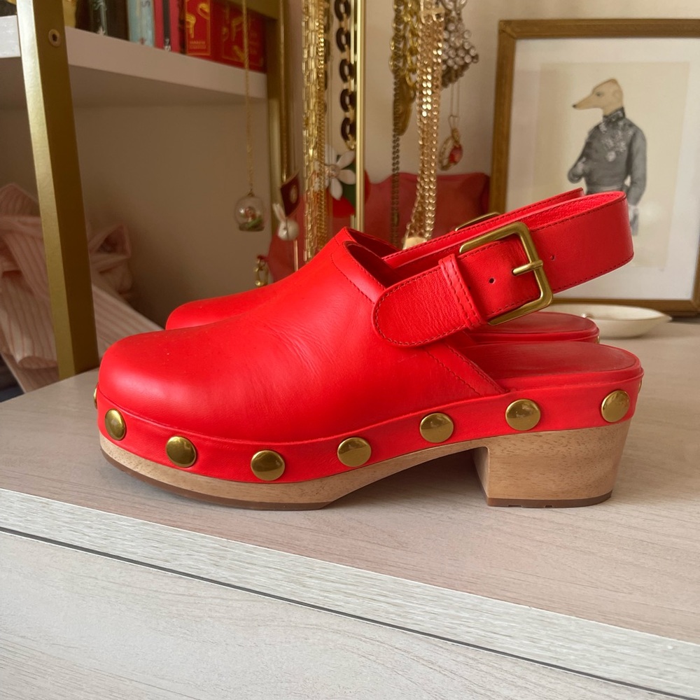 Size 7 Charlotte Stone clogs, never worn.